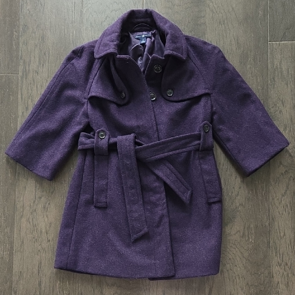 GAP Purple Pea Coat for Women
